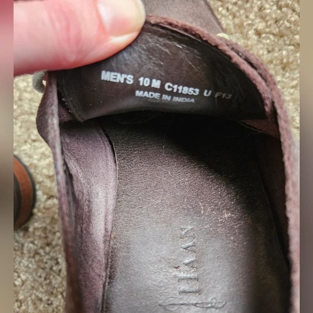 Cole Haan Men's Brown Suede Oxford Shoes, Size 10 M